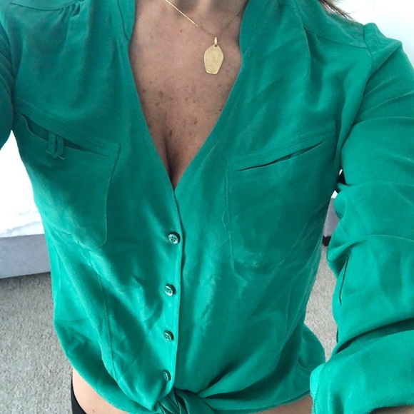 Bebe chiffon tie top - Picture 3 of 3